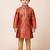 Red festive wear designer jacquard boys-kurta-pyjama