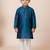 Green festive wear designer jacquard boys-kurta-pyjama