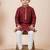 Maroon festive wear designer jacquard boys-kurta-pyjama