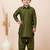 Green festive wear designer viscose boys-dhoti-kurta