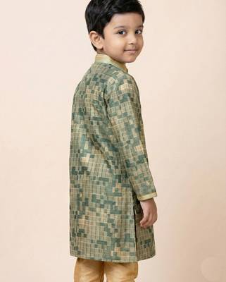 Multicolor festive wear designer jacquard boys-kurta-pyjama 2