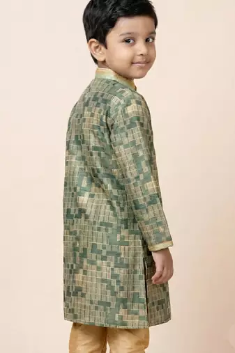 Multicolor festive wear designer jacquard boys-kurta-pyjama