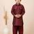 Maroon festive wear designer viscose boys-dhoti-kurta