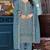 Blue chiffon suit with embroidered & sequin work