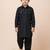 Black festive wear designer viscose boys-dhoti-kurta