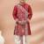 Red festive wear designer viscose boys-dhoti-kurta