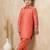 Orange festive wear designer viscose boys-dhoti-kurta