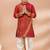 Red festive wear designer viscose boys-dhoti-kurta