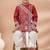 Red festive wear designer viscose boys-dhoti-kurta