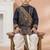 Blue festive wear designer viscose boys-dhoti-kurta