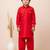 Red festive wear designer viscose boys-dhoti-kurta