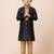 Black festive wear designer jacquard boys-kurta-pyjama