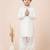White festive wear designer viscose boys-dhoti-kurta
