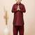 Maroon festive wear designer viscose boys-dhoti-kurta