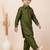 Green festive wear designer viscose boys-dhoti-kurta