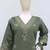 Green roman silk palazzo suit with embroidery & sequin work