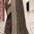 Black zarkan embroidered georgette designer saree for women