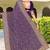 Purple zarkan embroidered georgette designer saree for women