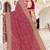 Magenta zarkan embroidered georgette designer saree for women