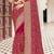 Magenta zarkan embroidered georgette designer saree for women