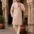 White color printed cotton kurta payjama set