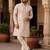White color printed cotton kurta payjama set
