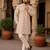 White color printed cotton kurta payjama set