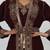Luxurious Brown inner jacket With Gold Work Stitched Dress
