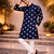 Navy blue color mate copper sequence work parbon silk kurta payjama set