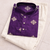 Purple color mate copper sequence work parbon silk kurta payjama set