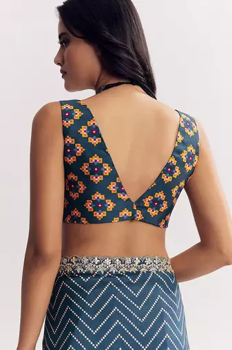 Manipuri silk blend printed saree with embroidery lace border elegant ethnic wear for women