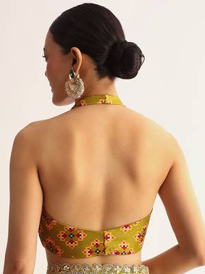 Manipuri silk blend printed saree with embroidery lace border elegant ethnic wear for women 3