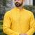 Yellow color silver and mate sequence embroidery work silk kurta payjama set