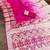 Rani Pink Color Zari Weaving Meenakari Border Viscose Dolla Silk Saree