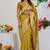 Subham mustard silk blend saree with woven design & unstitched blouse piece for women