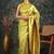 Subham mustard silk blend saree with woven design & unstitched blouse piece for women