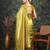 Subham mustard silk blend saree with woven design & unstitched blouse piece for women