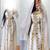 Royal White & Gold Embroidered Moroccan Kaftan – Handcrafted Bridal Kaftan with Matching Sheer Cape