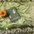 Olive Color zari thread  and sequence Chinon Silk Saree