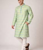 Mustard color jaquard weaving work jaquard silk kurta payjama set