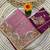 Pink Color  multi  thread and zari embroidery work Silk Saree