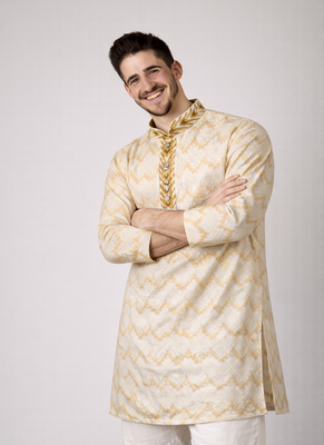 Pista color jaquard weaving work jaquard silk kurta payjama set 3