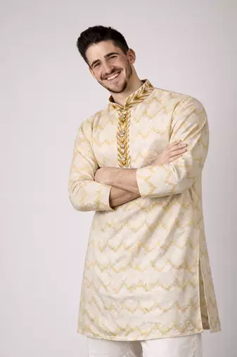 Pista color jaquard weaving work jaquard silk kurta payjama set