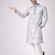 Sky blue color jaquard weaving work jaquard silk kurta payjama set