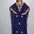 Luxurious Blue Kaftan With Gold Work Stitched Dress