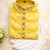 Yellow color jaquard weaving work jaquard silk kurta payjama set