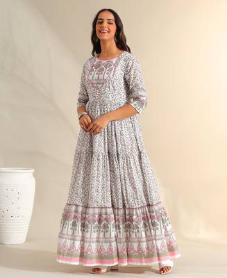 Mihika tiered floral maxi dress 1