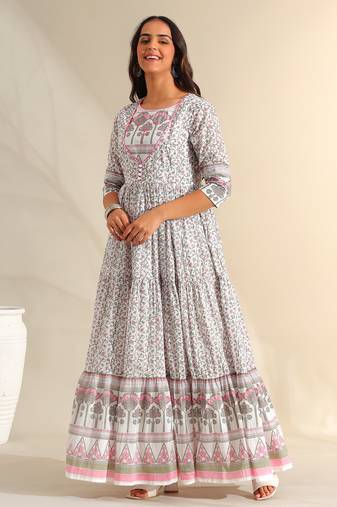 Mihika tiered floral maxi dress