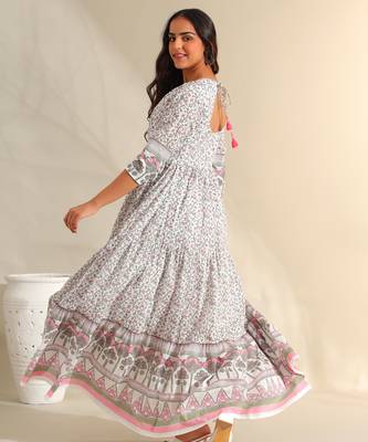 Mihika tiered floral maxi dress 2