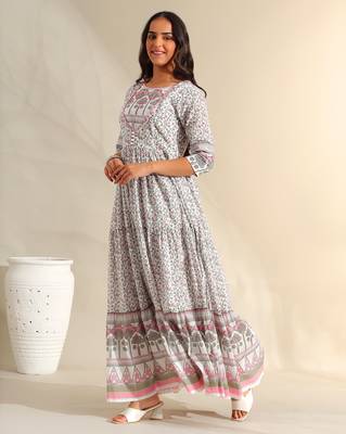 Mihika tiered floral maxi dress 3
